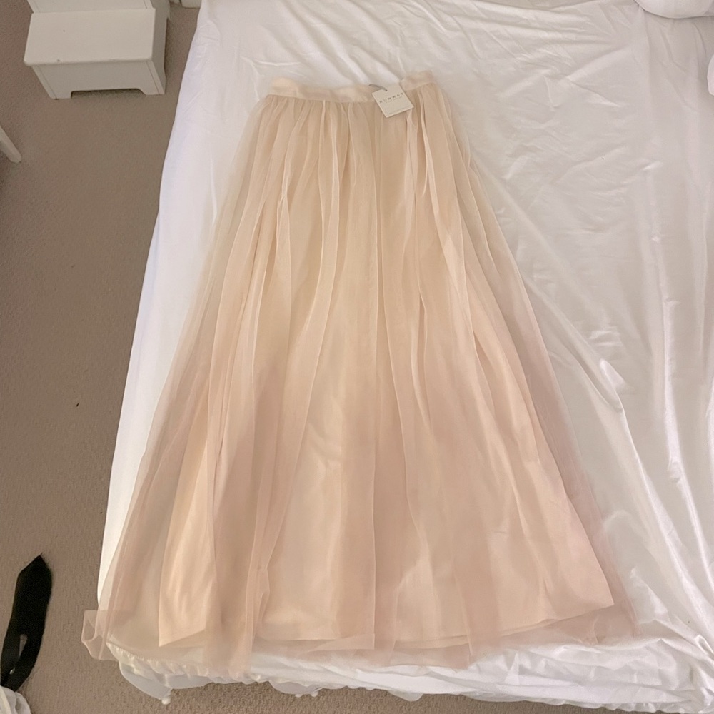 Light pink tulle skirt